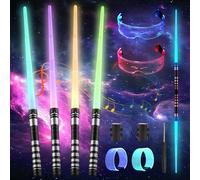 Sable de Luz para Niños,Sable de Luz,2 en 1 Sable de Luz de Star Wars,Espada Láser para Niños,Sable de Luz Juguete,para Niños,Adultos,Regalo de Cumpleaños de Halloween