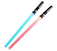 Sable de luz, sable de luz 2pcs 7 colores sábados de cambiables para niños dones de de seguros y divertidos regalos para decoraciones de fiesta, no incluyen batería