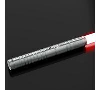 Sable láser, Sable de luz, RGB 7 Colores 3 Voces modles, Efectos Sonido oscilación Suave y Lucha, Juguetes Regalo Cosplay for niños 6 años en adelante(Silver)