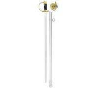 Sable oficial dorado tole10 imperial, hoja de acero inox de 81 cm, inc