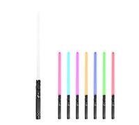 Sables de luz de Duelo de 7 Colores - LED Dueling Lightsabers RGB Light para Mujeres Hombres Regalos,Juego de Espadas de Cosplay Recargables, para niños y Adultos