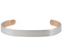 Sabona Silver Platted Copper Magnetic Bracelet - For Women and Men - Arthritis Pain Reliever - Brushed