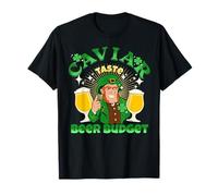 Sabor Caviar Presupuesto Cerveza Humor Irlandés Divertido Camiseta