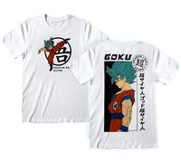 Sabor srl Camiseta Dragon Ball blanca - Camiseta Dragon Ball - Camiseta de personajes Dragon Ball Goku Ultra Instinto - Camiseta Anime Unisex Adulto Niño, Color blanco., L