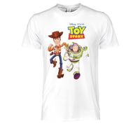 Sabor srl Toy Story - Woody & Buzz - Camiseta Niño y Niña Oficial. Camiseta de Algodón Woody Buzz Lightyear. Idea Regalo para Niños de 3 a 11 Años. 3-4 Años