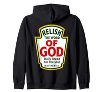 Saborea la Palabra de Dios Mateo 4:4 Condimentos Cristianos Sudadera con Capucha