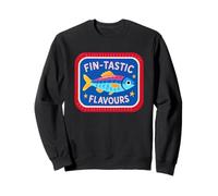 Sabores Fin-Tastic Humor de pescado brillante Sudadera
