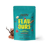 Saborizante para Proteínas Lácteas de HSN | Sabor Chocolate y Avellanas 200 g = 66 Tomas Por Envase | Para la Dieta Keto y Vegana | Extremadamente Bajo en calorías y azúcar | No-GMO, Sin Gluten