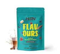 Saborizante para Proteínas Vegetales de HSN | Sabor Café Frappé 200 g = 66 Tomas Por Envase | Para la Dieta Keto y Vegana | Extremadamente Bajo en calorías y azúcar | No-GMO, Sin Gluten