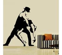 SABORR Vinilos adhesivos de pared de baile para hombres y mujeres, decoración del hogar, decoración para sala de estar, dormitorio, pegatinas para salón de baile, murales removibles