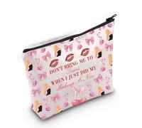 Sabr-Rina - Bolsa de maquillaje con texto en inglés "Don't Bring Me to Tears Tour 90s Music Fans Concert Bag Album Merch, Bolsa de maquillaje Don't Bring Me Tears 3uk, moda