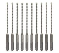 Sabre Tools 10-Pack 5/32 Pulgadas x 6 Pulgadas SDS Plus Rotary Hammer Drill Bits, Carburo Tipped for Brick, Piedra y hormigón (5/32" x 4" x 6")