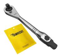 SabreCut 1 x MRSC05 Mini Micro Trinquete Ajustable 1/4" Unidad Cuadrada Acero Inoxidable Profesional 72 Dientes Llave de Trinquete Manual