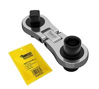 SabreCut 1 x MRSC08 Dual Drive Flex Mini Micro Trinquete más pequeño 6,3mm HEX 1/4" Square Drive Acero inoxidable Profesional 72 dientes Engranaje Pequeña llave de trinquete manual