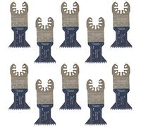 SabreCut 10pcs SP44J_10 44mm Ajuste rápido Hojas multiherramienta Duradero | Compatible DeWalt, Stanley, Black & Decker, Bosch, Fein (Non-StarLock), Fast Fit hojas gruesas proporcionan rápido cortan