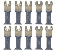 SabreCut 10pcs SP44L_10 44mm x 68mm Fast Fit Madera Hojas multitool | Compatible con DeWalt, Stanley, Black & Decker, Bosch, Fein (Non-StarLock), hojas mixtas cortan madera, metal y plástico