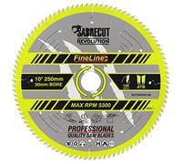 SabreCut 1pc SCCSW250100 250mm 100T 30mm Eje Madera Disco circular TCT | Puntas de carburo alemanas ofrecen corte preciso, menos roturas y larga vida útil
