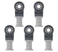 SabreCut 5pcs SCFN35B_5 35mm x 40mm 18 TPI Hojas multitool Larga vida | Compatible con Bosch, Fein (Non-StarLock), hojas HSS bimetal cortan madera, metal y clavos