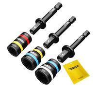 SabreCut SCDINK1 - Destornilladores magnéticos reversibles 2 en 1 de doble tamaño para taladros y destornilladores de impacto (tamaños: 7 mm/8 mm, 8 mm, 10 mm y 10 mm/13 mm)
