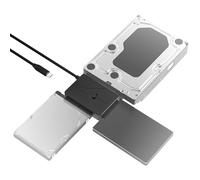 SABRENT adaptador de disco duro USB 3.0 a SSD/SATA/IDE de 2.5/3.5/5.25 PULGADAS con fuente de alimentación UL y luces de actividad LED [Soporte de 10TB] (USB-DS12)