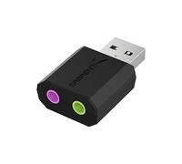 SABRENT | Adaptador USB a Jack de 3,5 mm para Auriculares con Entrada