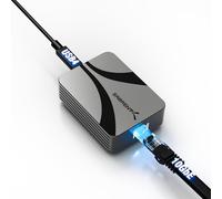 SABRENT Adaptador USB4 a 10 Gigabit Ethernet - Adaptador de Red USB-C a 10GbE para USB4/Thunderbolt 3/4, Carcasa de Aluminio, Alimentación por Bus, Compatible con Redes Multi-Gig y Gigabit (NT-P10G)
