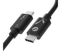 SABRENT Cable Thunderbolt 3 de carga 100W (Intel Certificado) | Hasta 40Gbps, USB-C Thunderbolt para Laptops, MacBooks, Dell, 20cm [CB-T320]