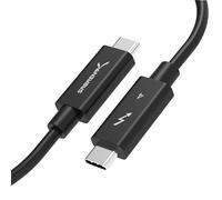 SABRENT Cable Thunderbolt 4 Carga rápida 100 W y 40 Gbps Cable de transferencia | 8K @60 Hz Pasivo 1M [Intel Certificado] | Retrocompatible con Thunderbolt 3 MacBook/Ipad/Laptop & PCs [CB-T4M1]