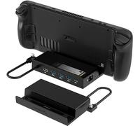 SABRENT Docking Station Compatible con Steam Deck, Base 7 en 1 con Ranura M.2 SSD, HDMI 2.0 4K@60Hz, Gigabit Ethernet, 2 Puertos USB-A 3.2 y USB 2.0 único, con Puerto de Carga USB-C de 90 W (DS-SDNV)