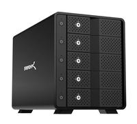 SABRENT Estación de Acoplamiento de 5 Bahias 3,5" SATA SSD/HDD | USB 3.1 | con 5 interruptores ON/Off | hasta 22TB [DS-SC5B]