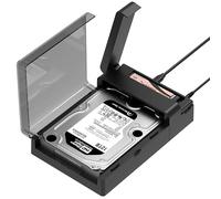 SABRENT Estación de Acoplamiento Horizontal USB Tipo-C para Discos M.2 PCIe NVMe + Discos Duros (HDD) y Sólidos (SSD) SATA 2.5"/3.5" con función de clonación sin conexión a Host [DS-UFNC]