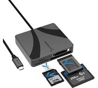 SABRENT Lector Multitarjetas USB-C para Tarjetas CFexpress Tipo B, CFast 2.0 y microSD/SD [CR-C4PM]
