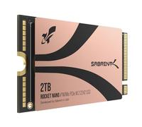 SABRENT Rocket 2242 - Unidad Interna de Estado sólido SSD NVMe de 2 TB, PCIe 4.0 x4 M.2 2242, TLC NAND, hasta 7300 MB/s de Lectura y 6400 MB/s de Escritura, SSD compacta para portátiles, Mini PC y
