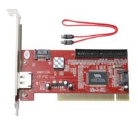 Sabrent SA-IDE88 Tarjeta y Adaptador de Interfaz eSATA - Accesorio (PCI, eSATA, Rojo, Plata, Alámbrico, 32bit, 33/66 MHz)