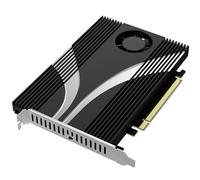 SABRENT Tarjeta adaptadora de 4 unidades SSD NVMe a PCIe 4.0 X 16 con enfriamiento activo [EC-P4BF]