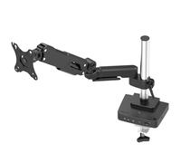 SABRENT Thunderbolt 4 Estación de Acoplamiento con Soporte de Escritorio para Monitor, hasta 32", 22 Libras | Brazo con elevación de Gas | TB4 | 4 Puertos USB [DS-T4WA]