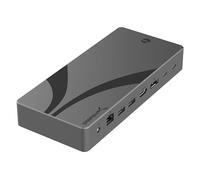 SABRENT Thunderbolt 4 Estación de Acoplamiento | Puertos TB4 | 8K@60Hz/4K@144Hz| Compatible con USB4 y TB3, DP 1.4, HDMI 2.1| Puerto USB-C/USB-A | Gigabit Ethernet| Lector de Tarjetas SD/TF [DS-T4MF]