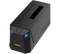 SABRENT USB-C Estación de Acoplamiento para Discos Duros y SSD SATA de 2,5/3,5 Pulgadas | hasta 10Gbps sin Herramientas, Hot swappable, Compatible con Unidades de 20TB, para Windows y Mac (DS-UC1B)