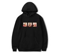 Sabrina Carpenter Fruitcake Merch Sudaderas con Capucha Mujeres Hombres Moda Casual De Manga Larga Pullover Sudaderas Impreso Suelto De Gran Tamaño Hoodies XXS~4XL-Black||XXS