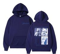 Sabrina Carpenter Sudadera con Capucha Hombre Mujer Estampada Ropa Urbana Manga Larga Sudadera Informal Moda Jersey Hoodies XS~4XL-Blue||x_l