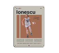 Sabrina Ionescu - Póster retro de metal de estaño, arte elegante, pintura de hierro, bar, cueva de personas, cafetería, garaje, decoración de pared, 30 x 40 cm