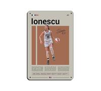 Sabrina Ionescu - Póster retro de metal de hojalata, arte elegante, pintura de hierro, bar, cueva de personas, cafetería, garaje, póster para decoración de pared, 20 x 30 cm