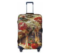 Sabroso Pizza - Funda decorativa para equipaje de viaje con cierre oculta, antiarañazos, a prueba de polvo, Blanco, G
