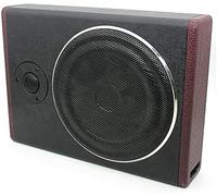 SABUIDDS Juego de subwoofer activo de 600 W, caja de graves de 8 pulgadas, subwoofer activo, para coche, caja de graves ultrafina, altavoz para coche, audio con carcasa metálica fina, color negro