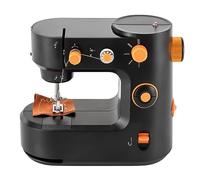 SABUIDDS Máquina de coser para principiantes y niños, con pedal de mano y pie, 5 programas de costura para casas, fábricas o tiendas, color negro