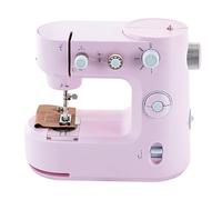 SABUIDDS Máquina de coser rosa para principiantes y niños, con pedal de mano y pie, 5 programas de costura para casas, fábricas o tiendas