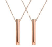 SABVITA Colgante de Respiración Collar, Collar de Respiración de Aliviar, collares conscientes, Collar para Aliviar el Estrés, para ejercicios de respiración,meditación y relajación (Oro rosa 2)