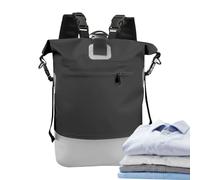 Sac À Dos De Randonnée Étanche - Sac D'extérieur 15,8 Pouces 25 L, Sacs À Dos À Roulettes En PVC | De Sport Léger Et Durable Pour Hommes Et Femmes, Anti-poussière, Randonnée, Trekking, Salle De, Negro