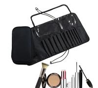Sac à pinceaux de maquillage enroulable - Étui à pinceaux cosmétiques | Pinceau de maquillage étanche Roll Up Case Pouch Holder, Étui à pinceaux de maquillage de Voyage, Portable Roll Up Brush