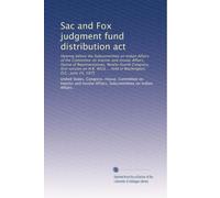 Sac and Fox judgment fund distribution act: Hearing before the Subcommittee on Indian Affairs of the Committee on Interior and Insular Affairs, House ... ... held in Washington, D.C., June 24, 1975
